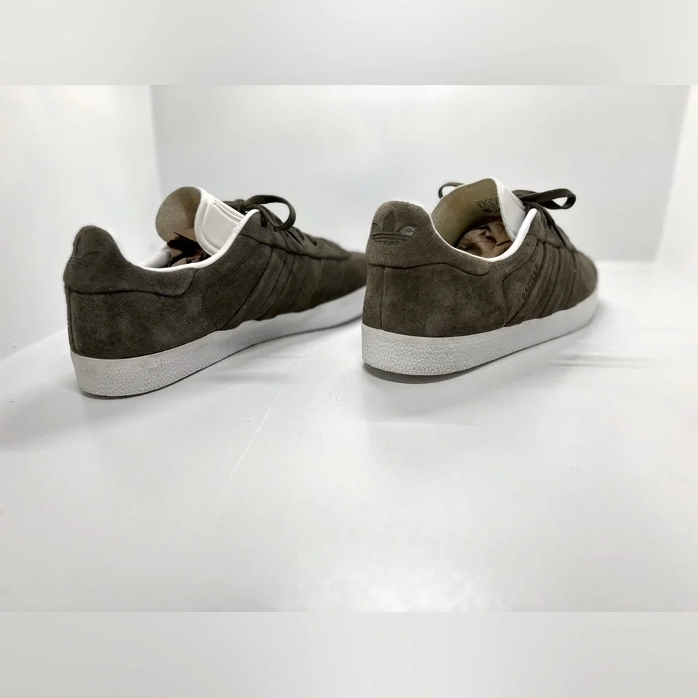 Adidas Originals Gazelle Olive Suede Sneakers Men’s 10 - Picture 3 of 10